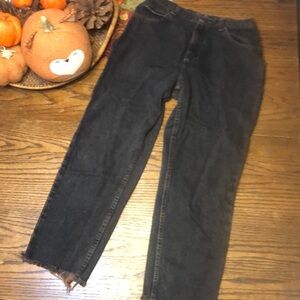 Lee Original jeans repurposed for Nasty Gal wide leg ankle length jeans